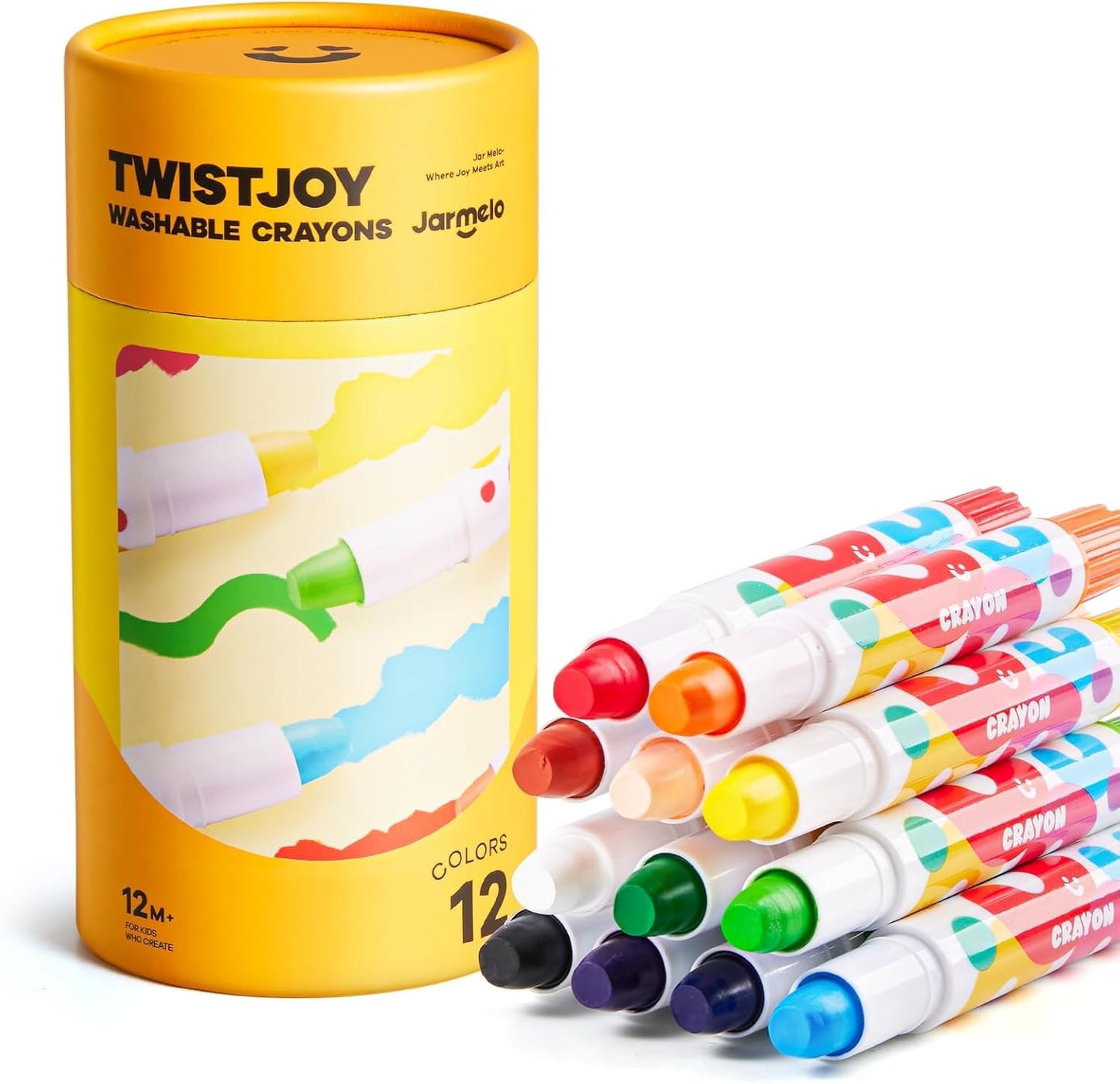 Jar Melo Non-Toxic Kids' Crayons